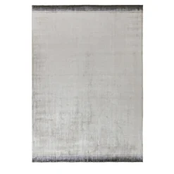 Tappeto Touch Lichene in viscosa argento