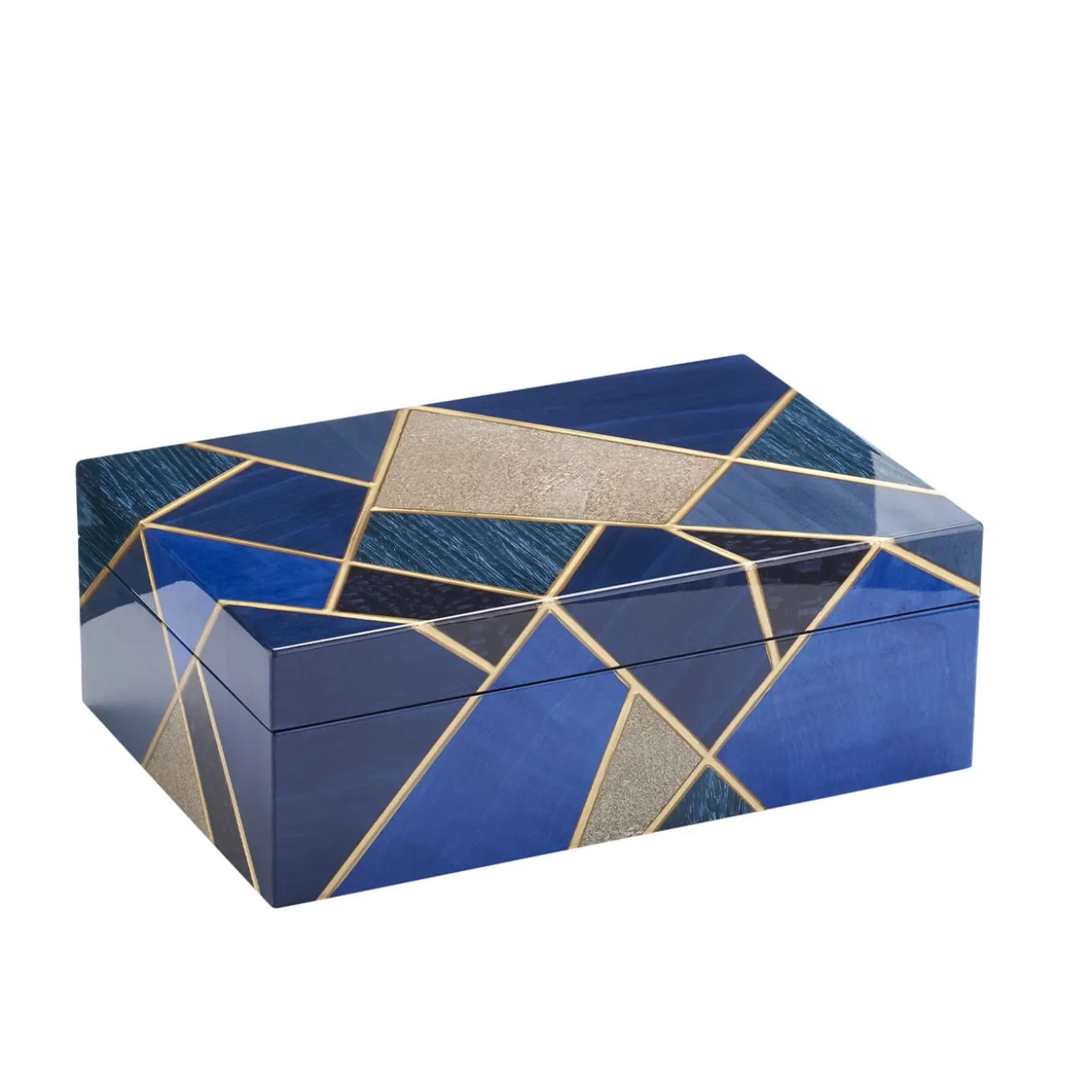Tellux SC1 Mediterraneo Scatola per orologi in legno blu