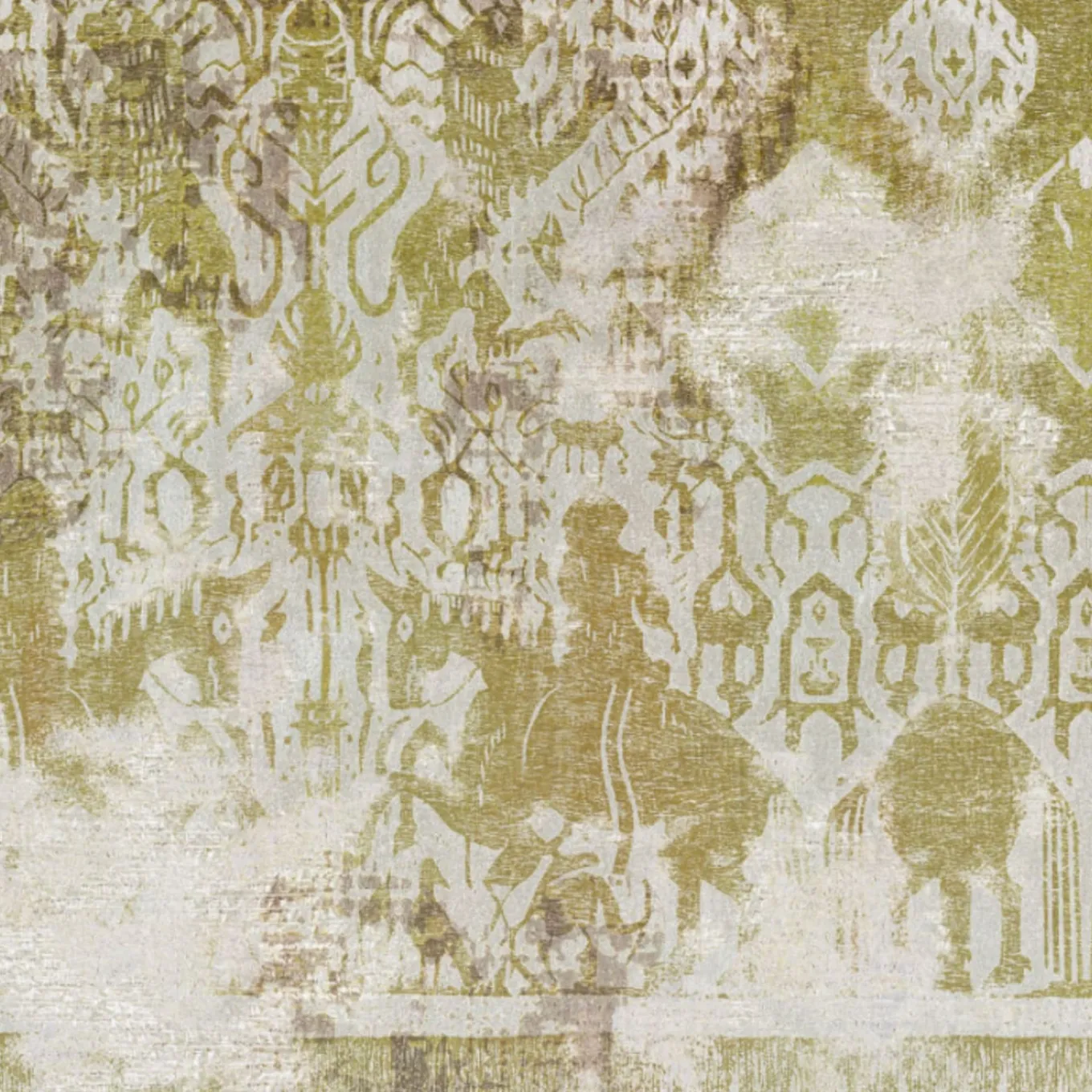 Tessuto da rivestimento in cotone verde Tapestry