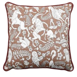Tessuto jacquard Montagna Magica Carrè Cuscino #1