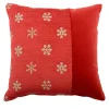 Tessuto jacquard Stripe Torino06 Cuscino quadrato Rosso Carrè