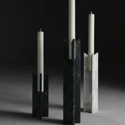Trinity M Candeliere in marmo Calacatta Carrara