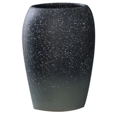 Tropea Vaso piccolo in ceramica bicolore maculata