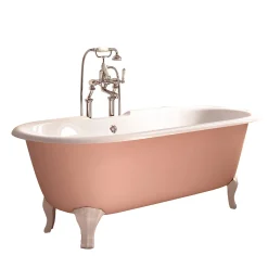Vasca da bagno Draycott dipinta di rosa