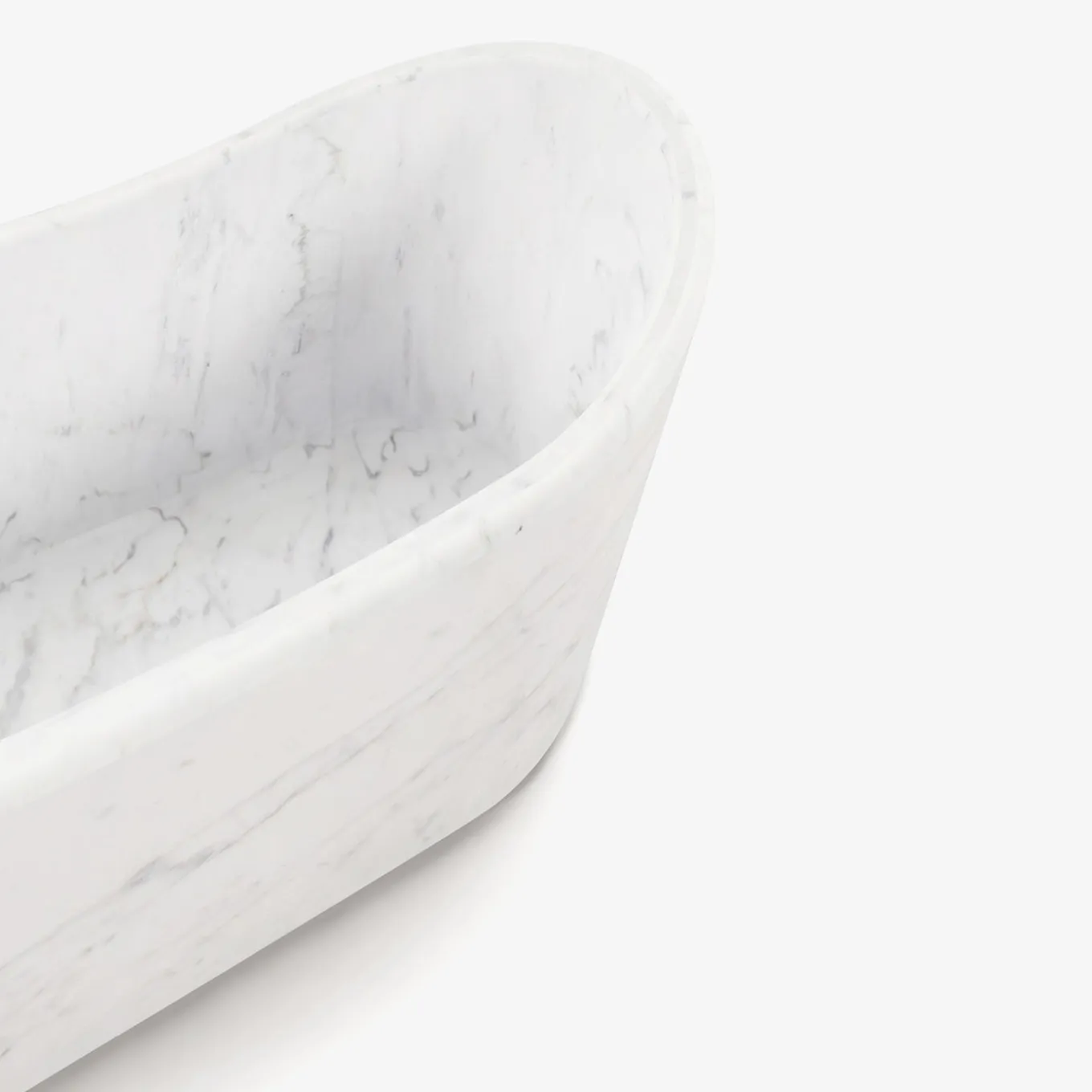 Vasca da bagno in marmo Carrara bianco Caresi