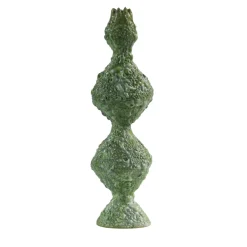 Vaso a bocciolo verde strutturato Reginetta