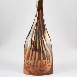 Vaso a Forma di Bottiglia Bottiglia #1 in Ceramica Rame
