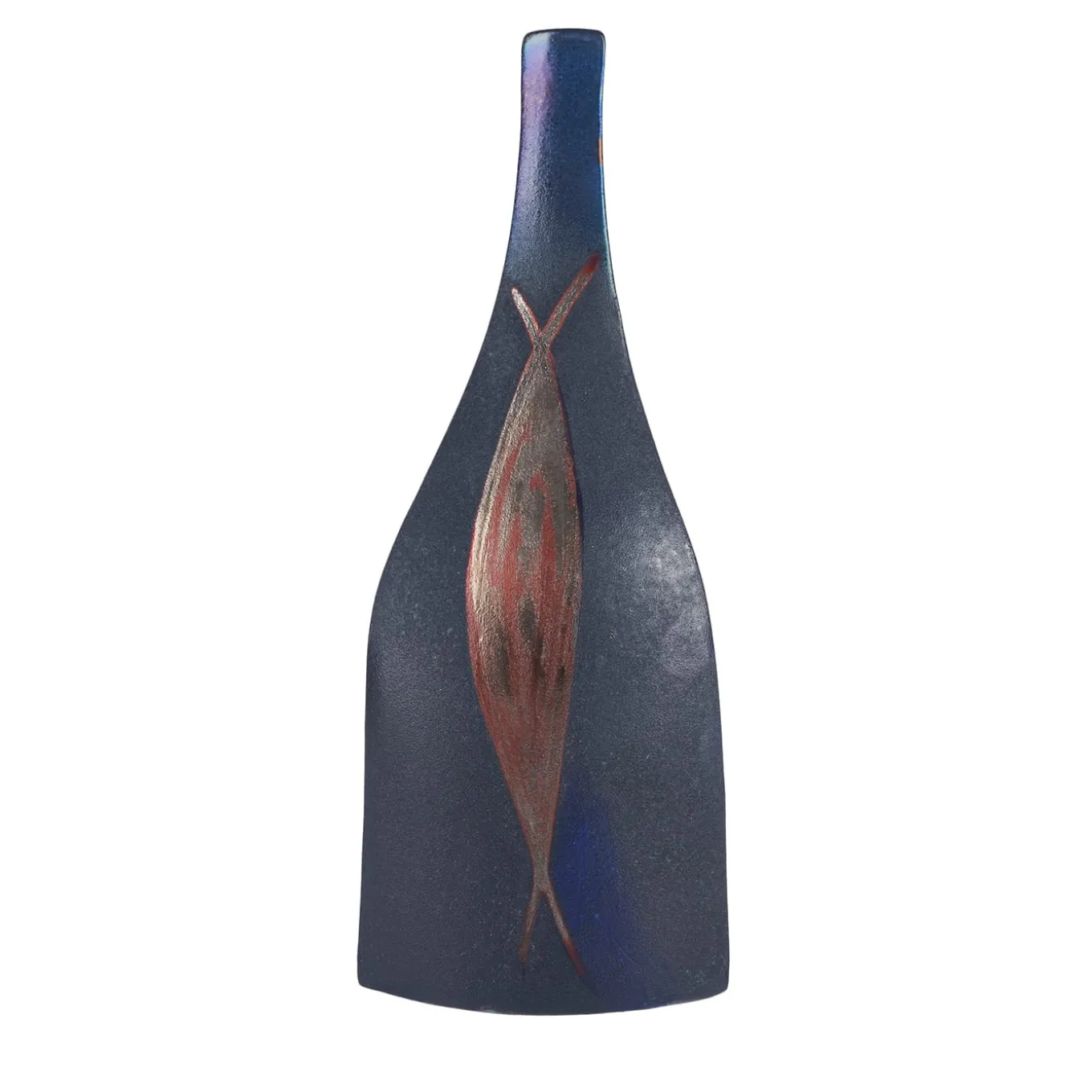 Vaso a Forma di Bottiglia Bottiglia #2 in Ceramica Policroma