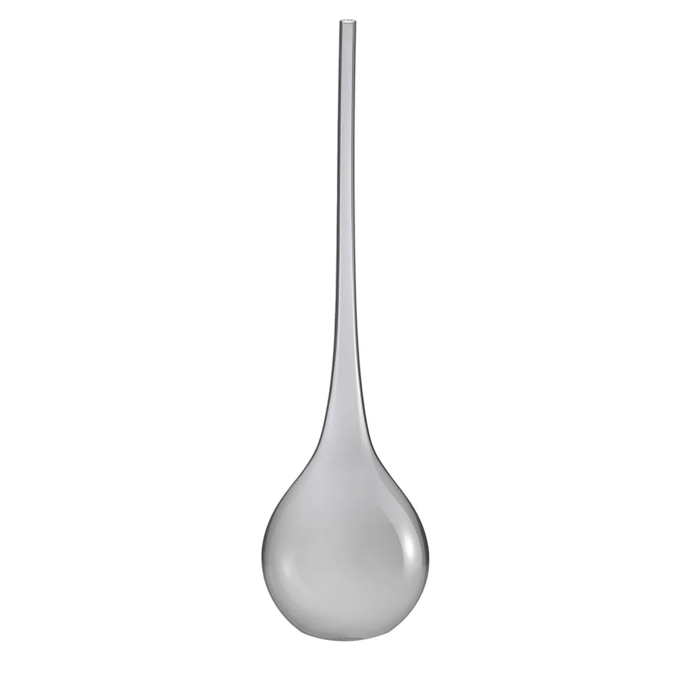 Vaso a forma di goccia grigio Bolle