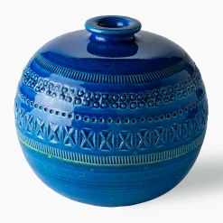 Vaso a palla piccolo Blu di Aldo Londi