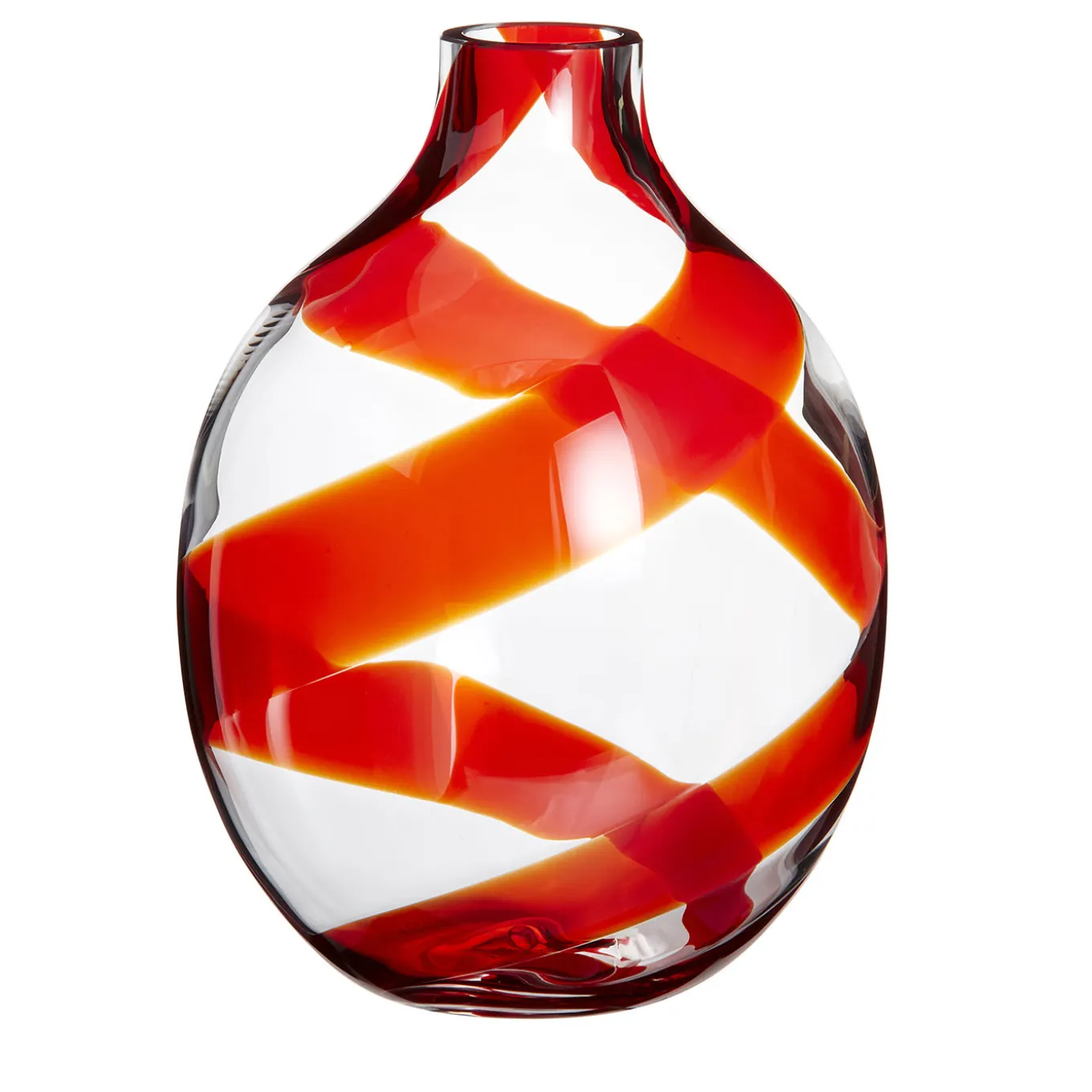 Vaso a spirale rosso Singleflower