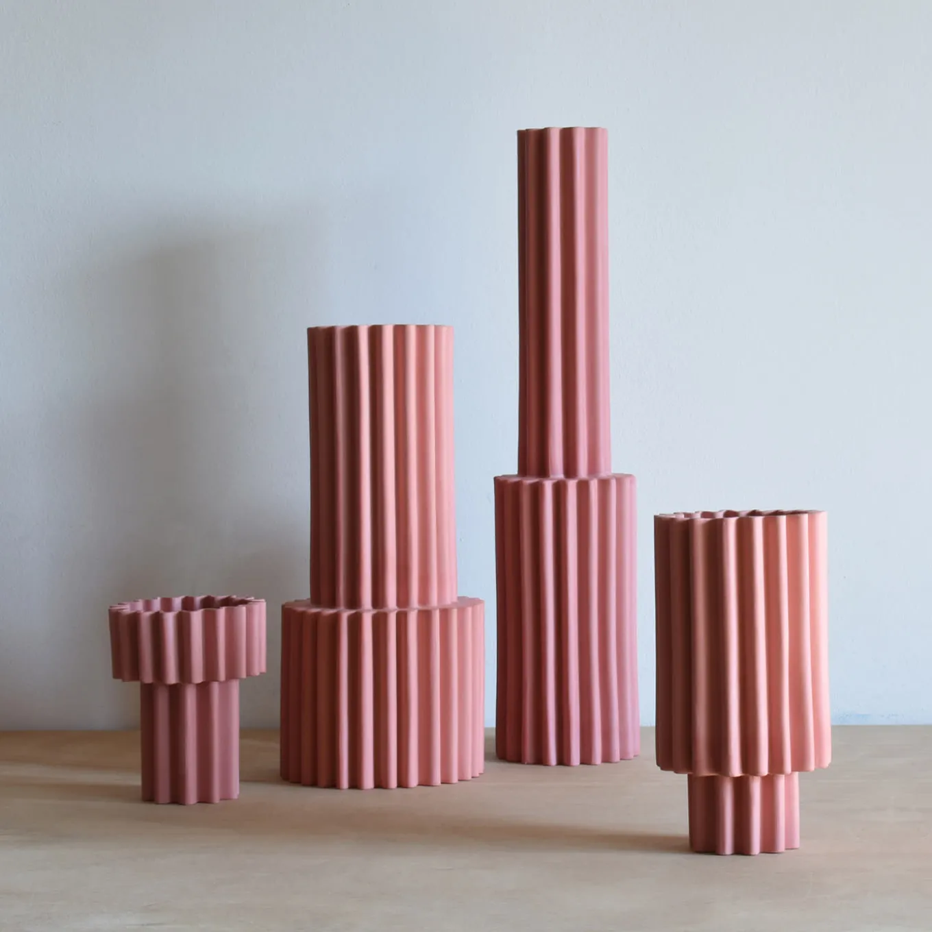 Vaso Alto Rosa Bottiglia