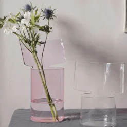 Vaso alto rosa Riflessi