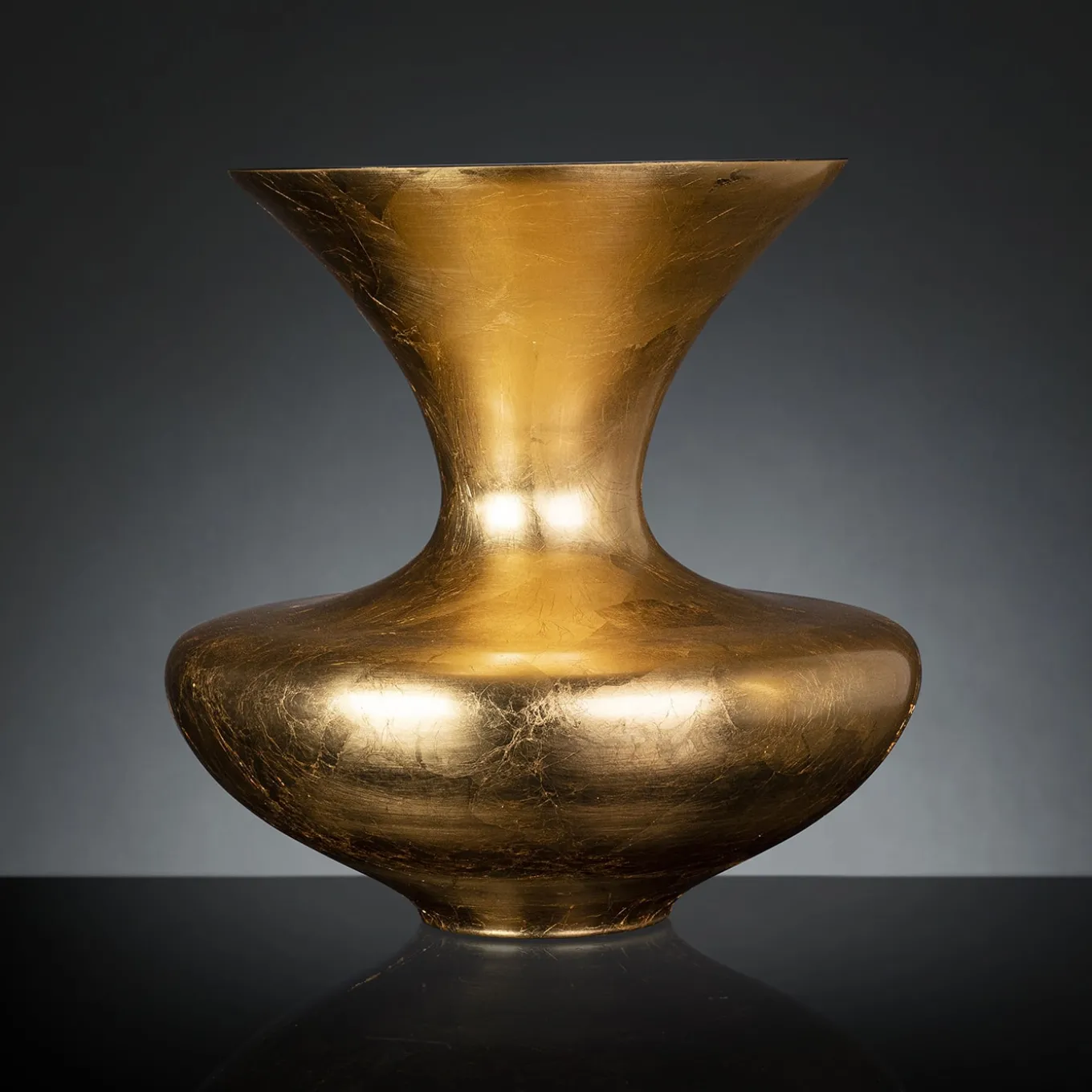 Vaso Anfora Master in foglia d'oro