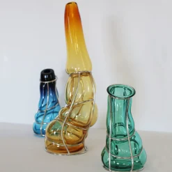 Vaso Babà Ambra in vetro di Murano
