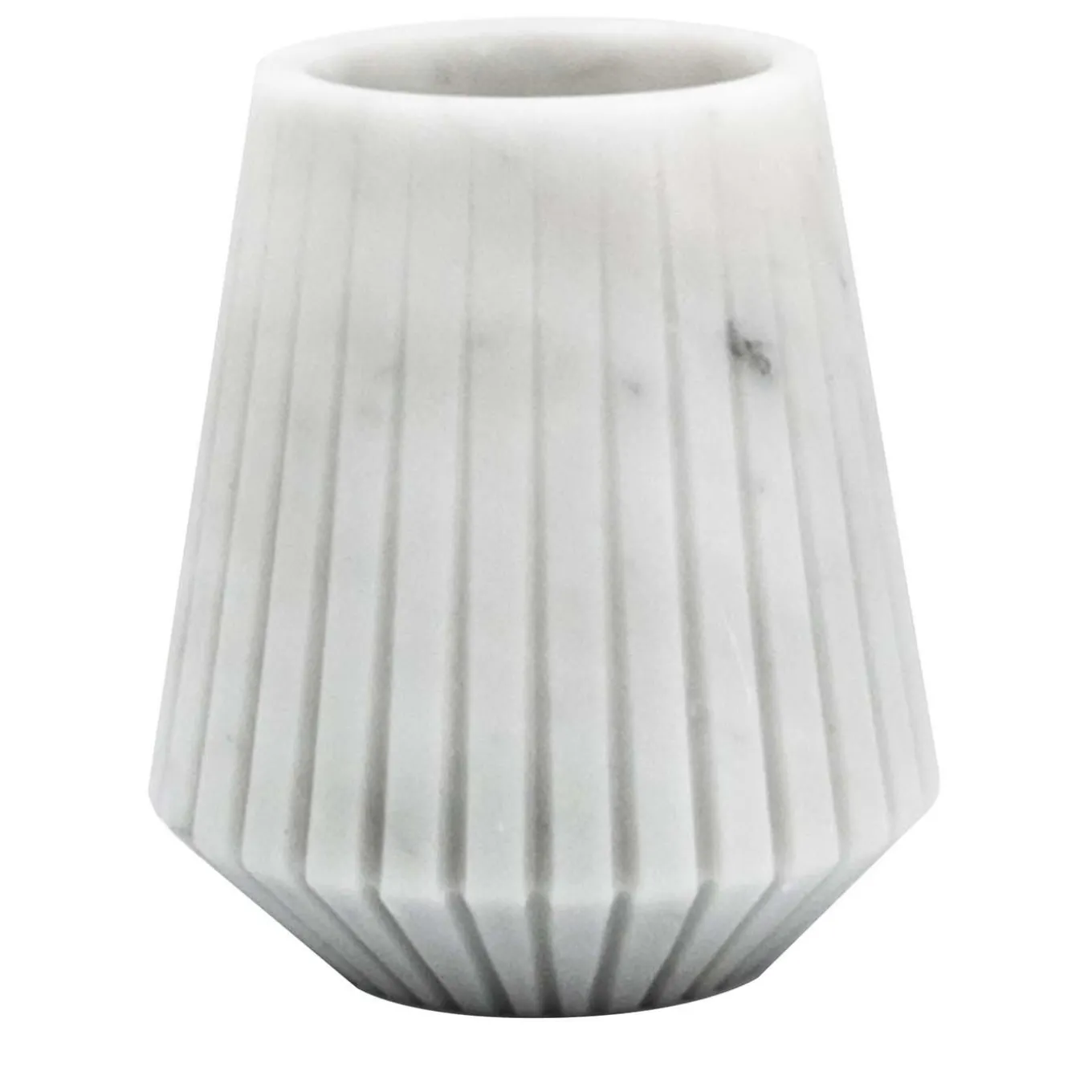 Vaso basso in marmo bianco di Carrara di Jacopo Simonetti