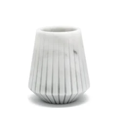 Vaso basso in marmo bianco di Carrara di Jacopo Simonetti