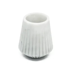 Vaso basso in marmo bianco di Carrara di Jacopo Simonetti