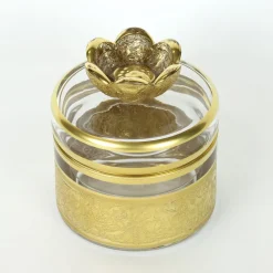 Vaso basso in vetro con base ispirata a Michelangelo