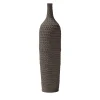 Vaso Battuti Brown Slim-Neck di Andrea Anastasio