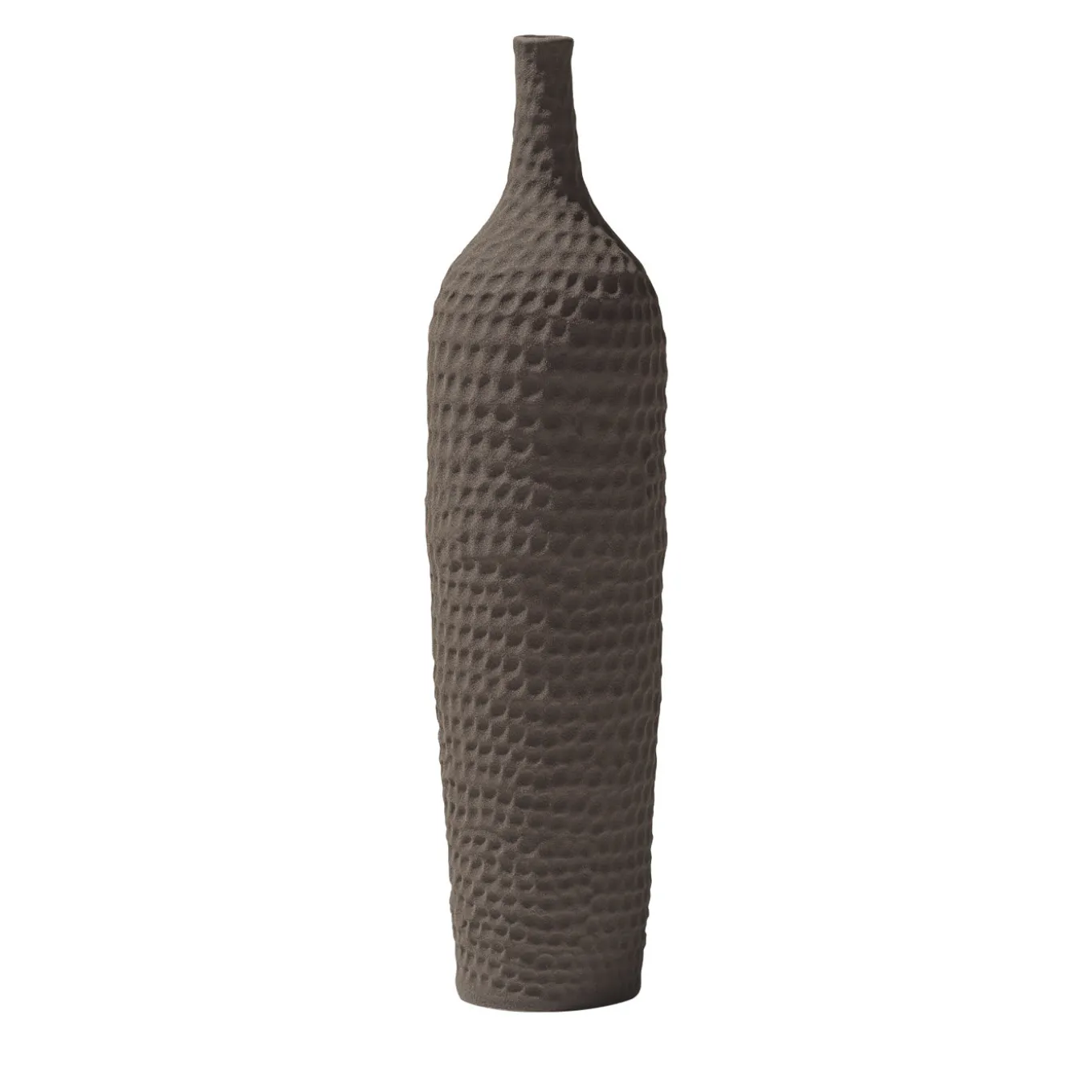 Vaso Battuti Brown Slim-Neck di Andrea Anastasio