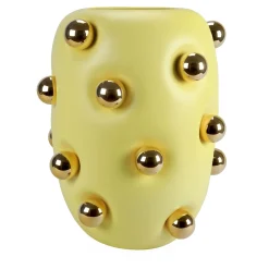 Vaso BonBon Lemon in ceramica gialla