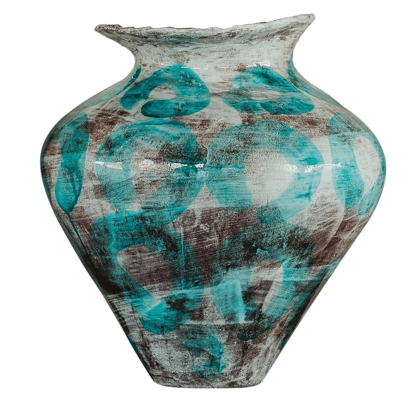 Vaso Ceramica Areté Ecos Verde Rame