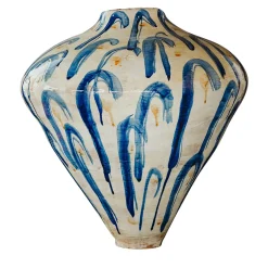 Vaso Ceramica Kalipso Heliki Blu