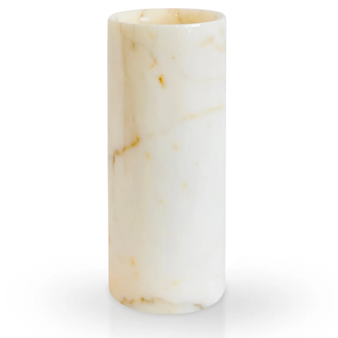Vaso cilindrico in marmo di Paonazzo