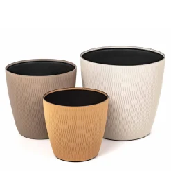 Vaso da fiori beige chiaro in seta