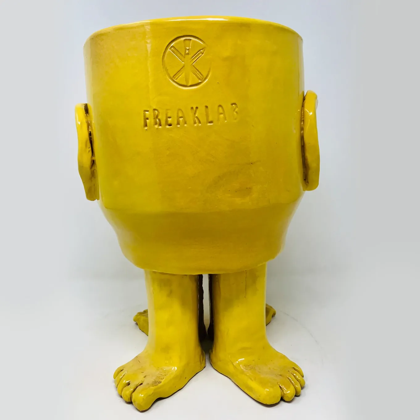 Vaso da fiori giallo medio Walking Head