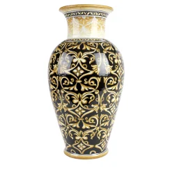 Vaso Damask in ceramica nero