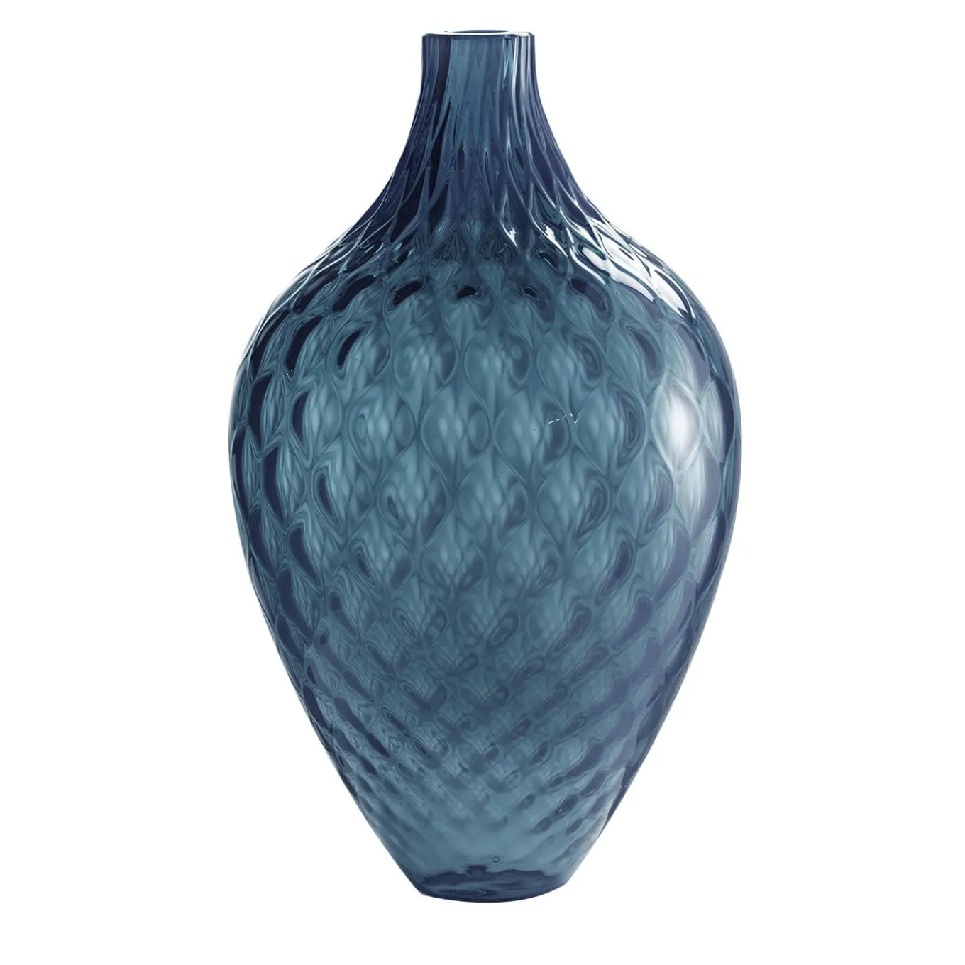 Vaso decorativo alto Balloton Air-Force Blue di Samarcanda