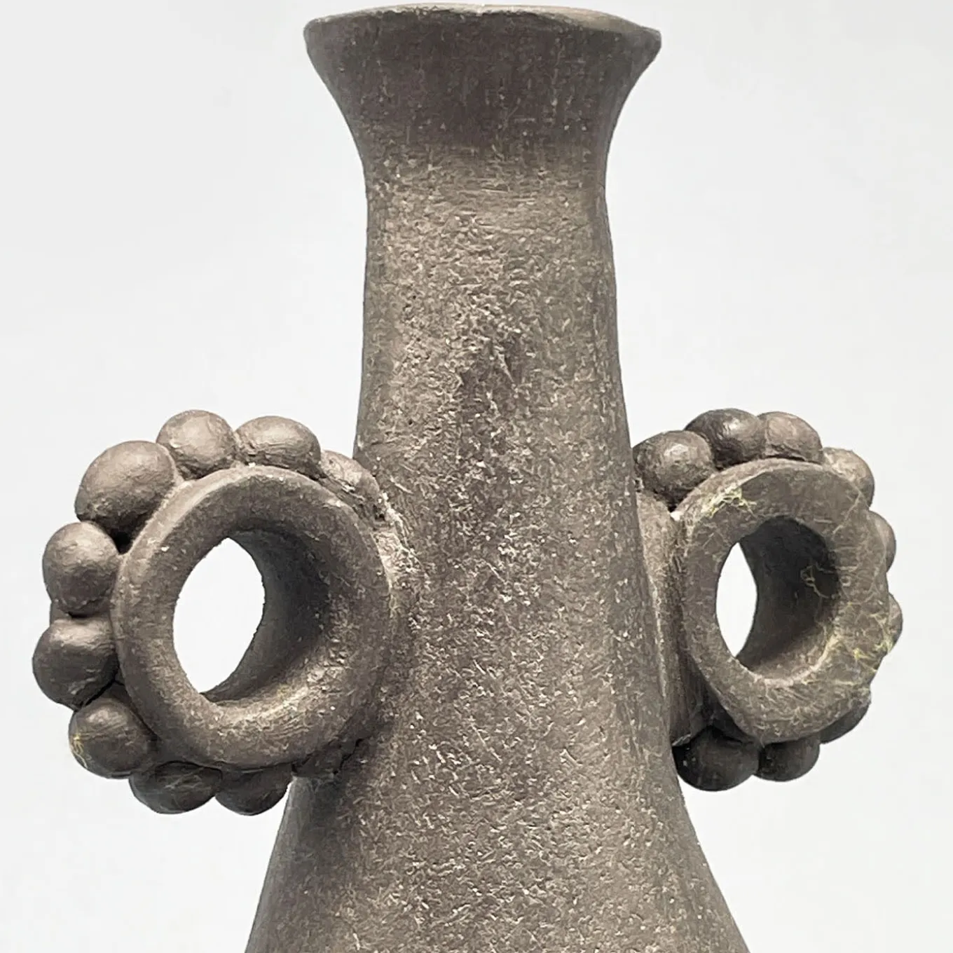Vaso decorativo in gres nero N.22