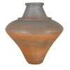 Vaso decorativo in gres rosso e nero n.88