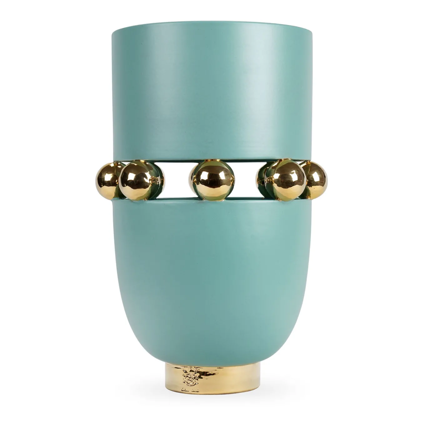 Vaso Decorativo Kósmos Aquamarine in Ceramica