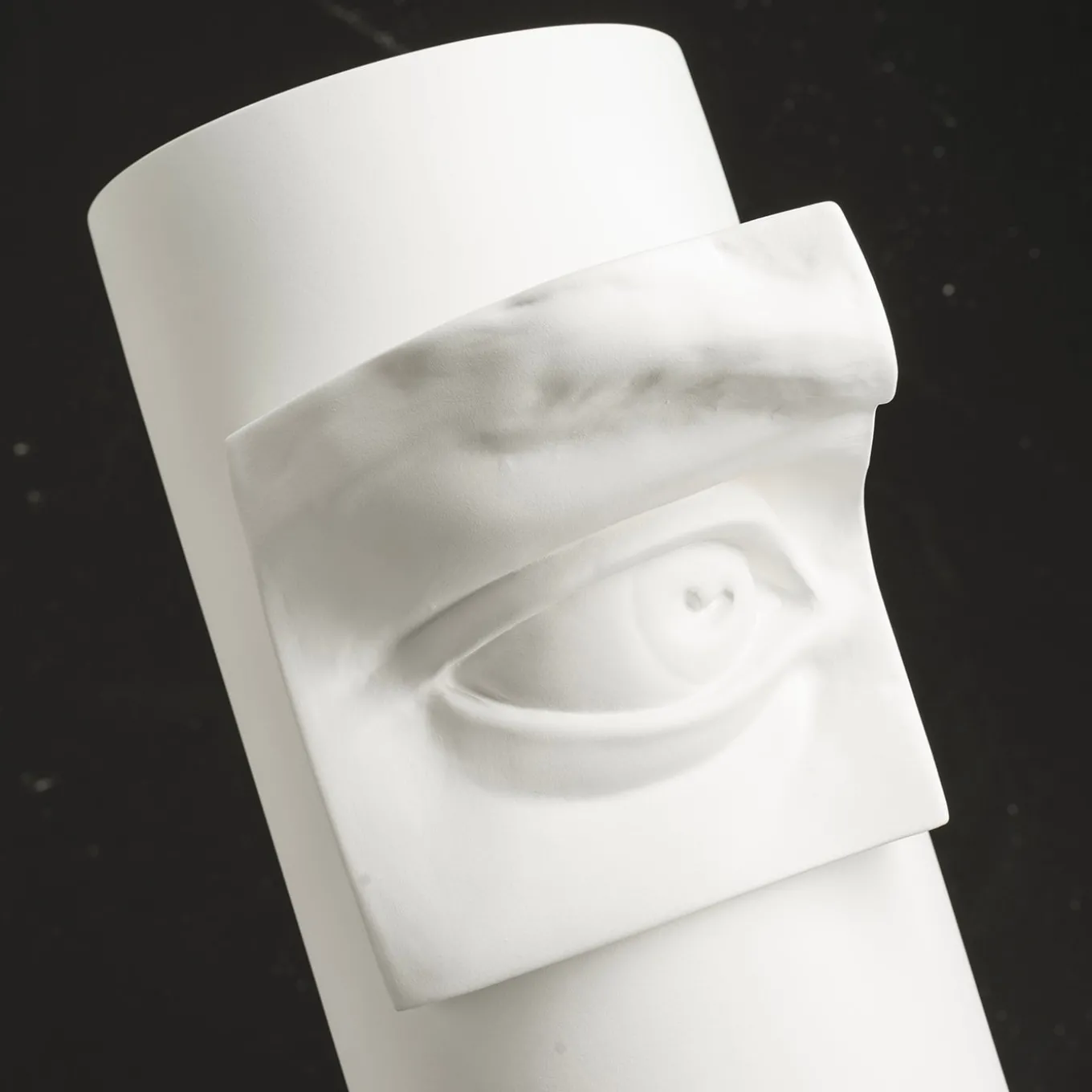 Vaso decorativo Obice David's Eye bianco