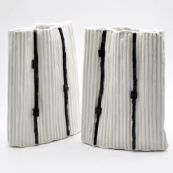 Vaso Decorativo Paesaggio 18 #1 bianco di Nino Basso