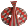 Vaso decorativo Wild Double-Face rosso in terracotta