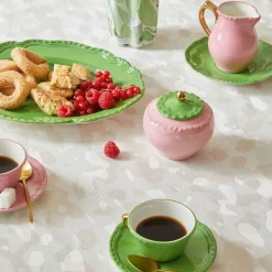 Vaso di vetro verde a secchiello