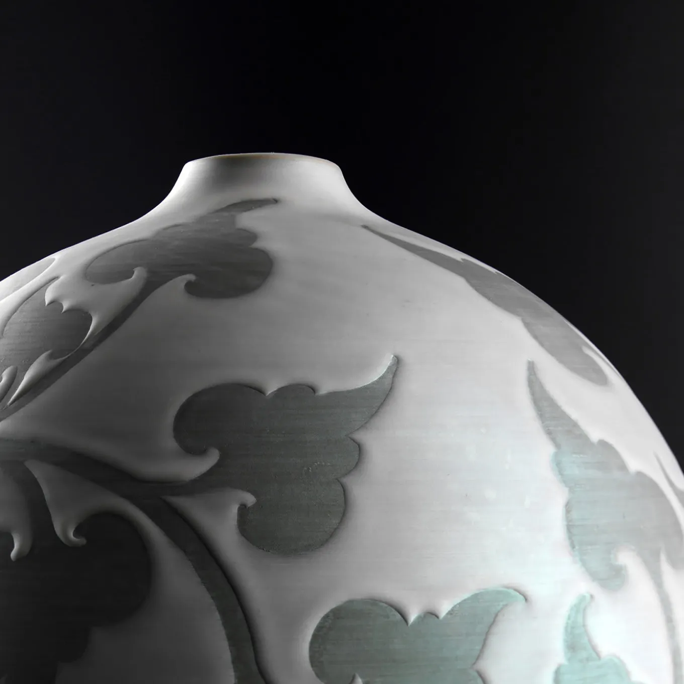 Vaso d'oliva damascato