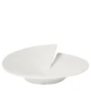 Vaso e centrotavola in ceramica bianca Elica