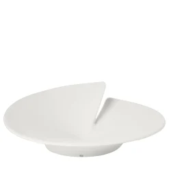 Vaso e centrotavola in ceramica bianca Elica