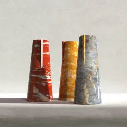 Vaso Elara Breccia di Versailles e Giallo Siena