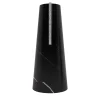 Vaso Elara in marquina nera e travertino