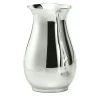 Vaso Essentia Bulbous in metallo argentato