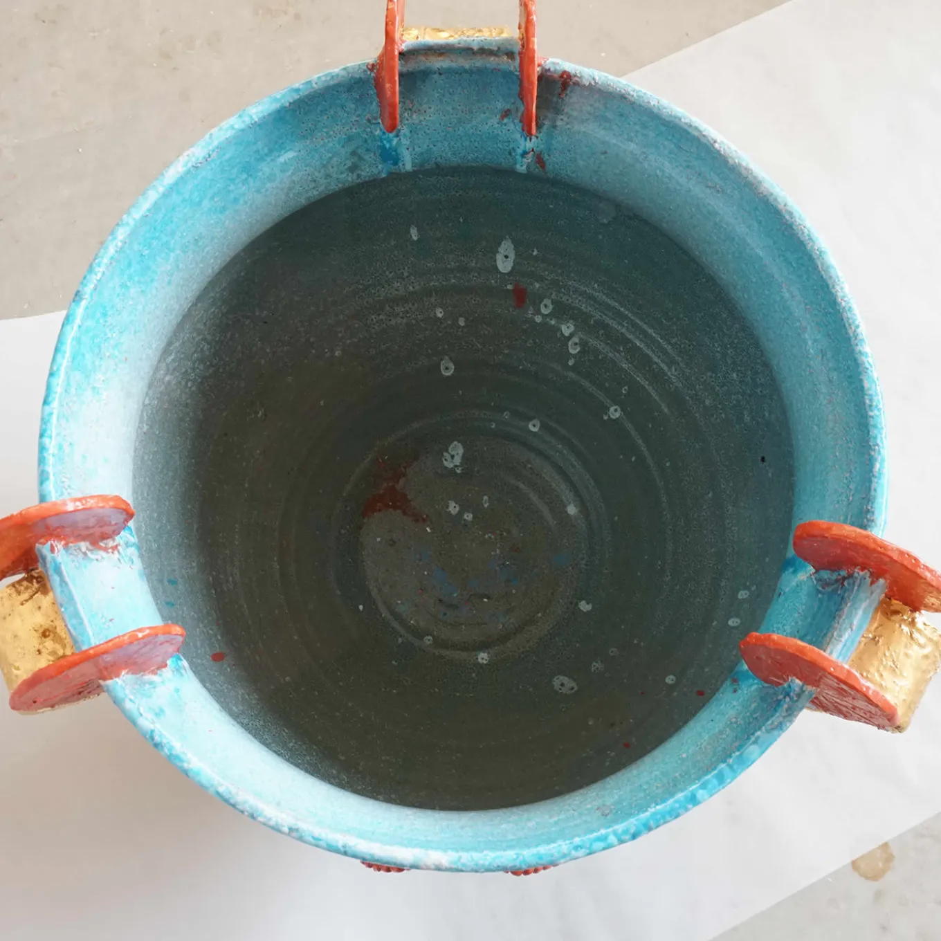 Vaso etrusco azzurro