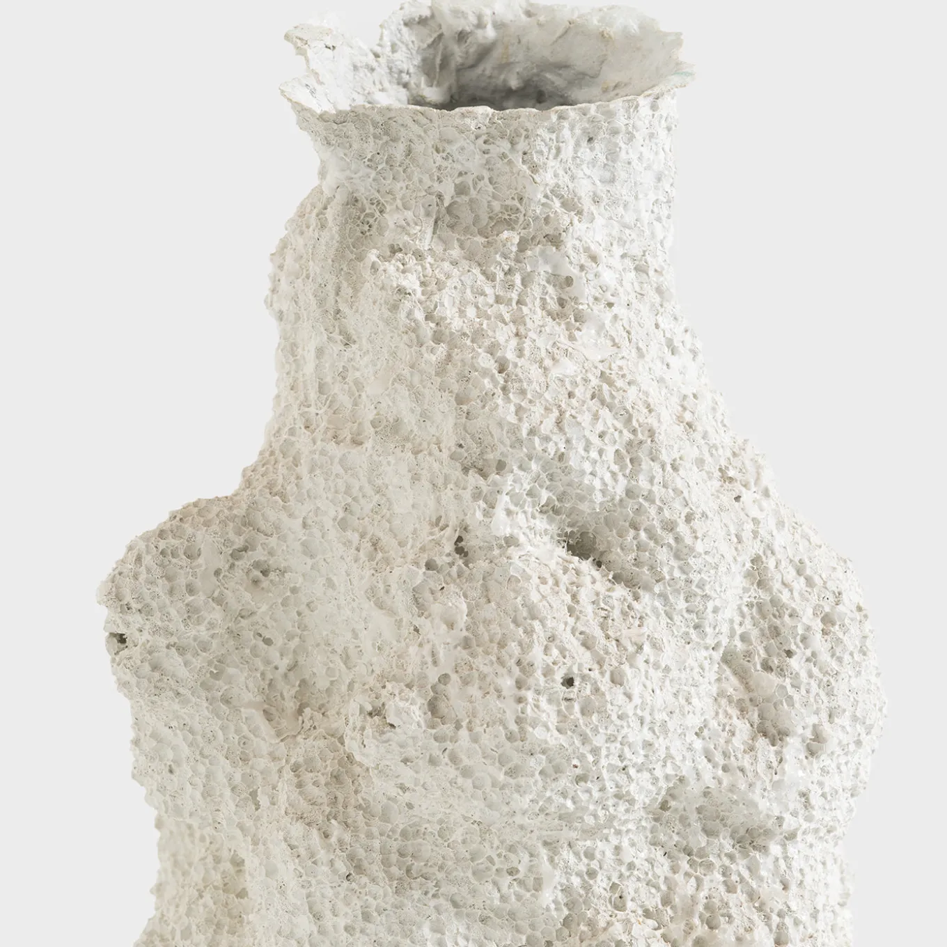 Vaso Far Deep Void SWN1 Bianco in calcestruzzo