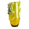 Vaso giallo con 3 gechi