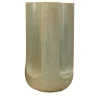 Vaso Giuseppe Bruma in ceramica smaltata verde opaco